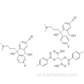 (-) - 4- (4-dimetyloamino) -1- (4-fluorofenylo) -1- (hydroksybuty) -3-hydroksymetylo) benzonitryl hemi D - (+) - sól kwasu di-p-toloilowinowego CAS 128173-53 -5